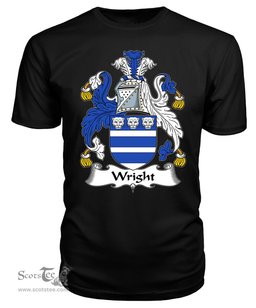 ScotsTee Wright Coat Of Arms Family Crest British Fleet T Shirt
