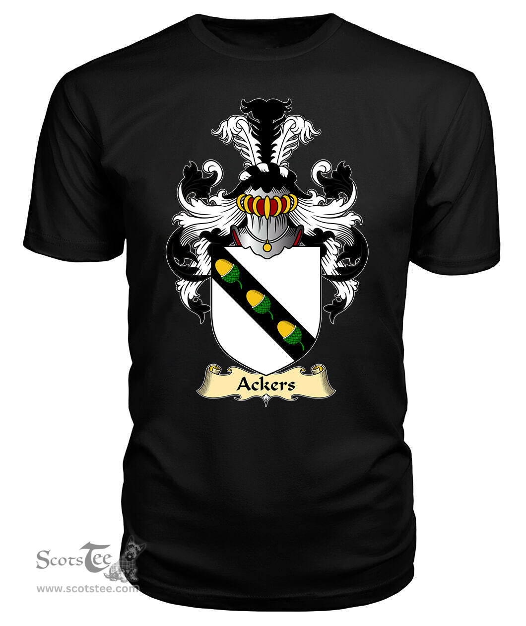 ScotsTee Ackers Coat Of Arms Family Crest England V23 T Shirt