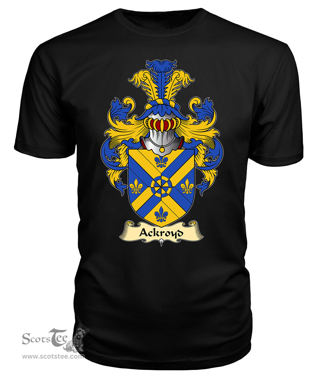 ScotsTee Ackroyd Coat Of Arms Family Crest England V23 T Shirt
