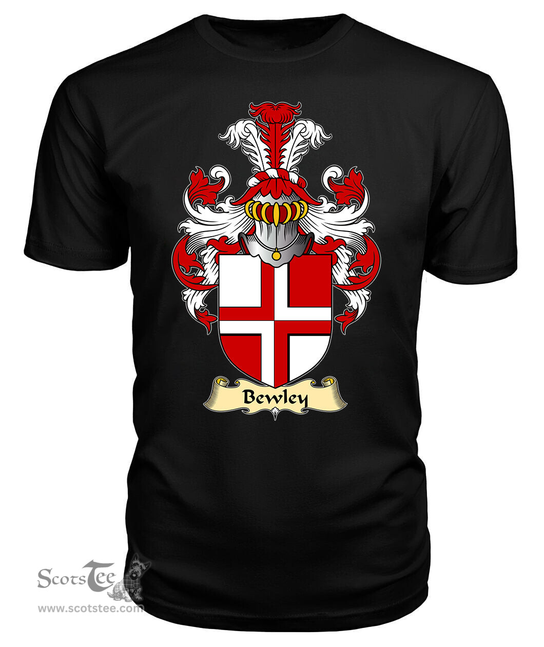 ScotsTee Bewley Coat Of Arms Family Crest England V23 T Shirt