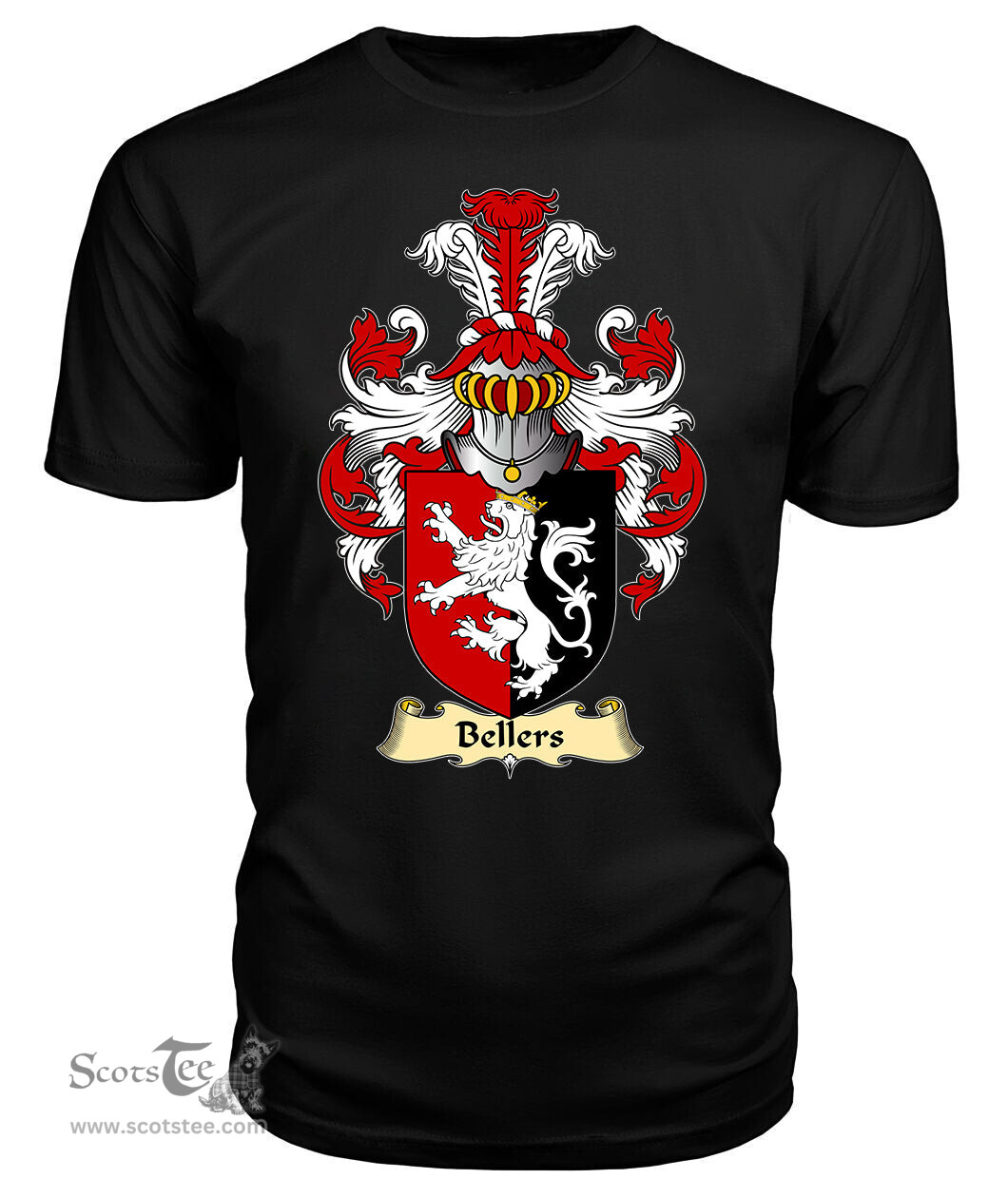 ScotsTee Bellers Coat Of Arms Family Crest England V23 T Shirt