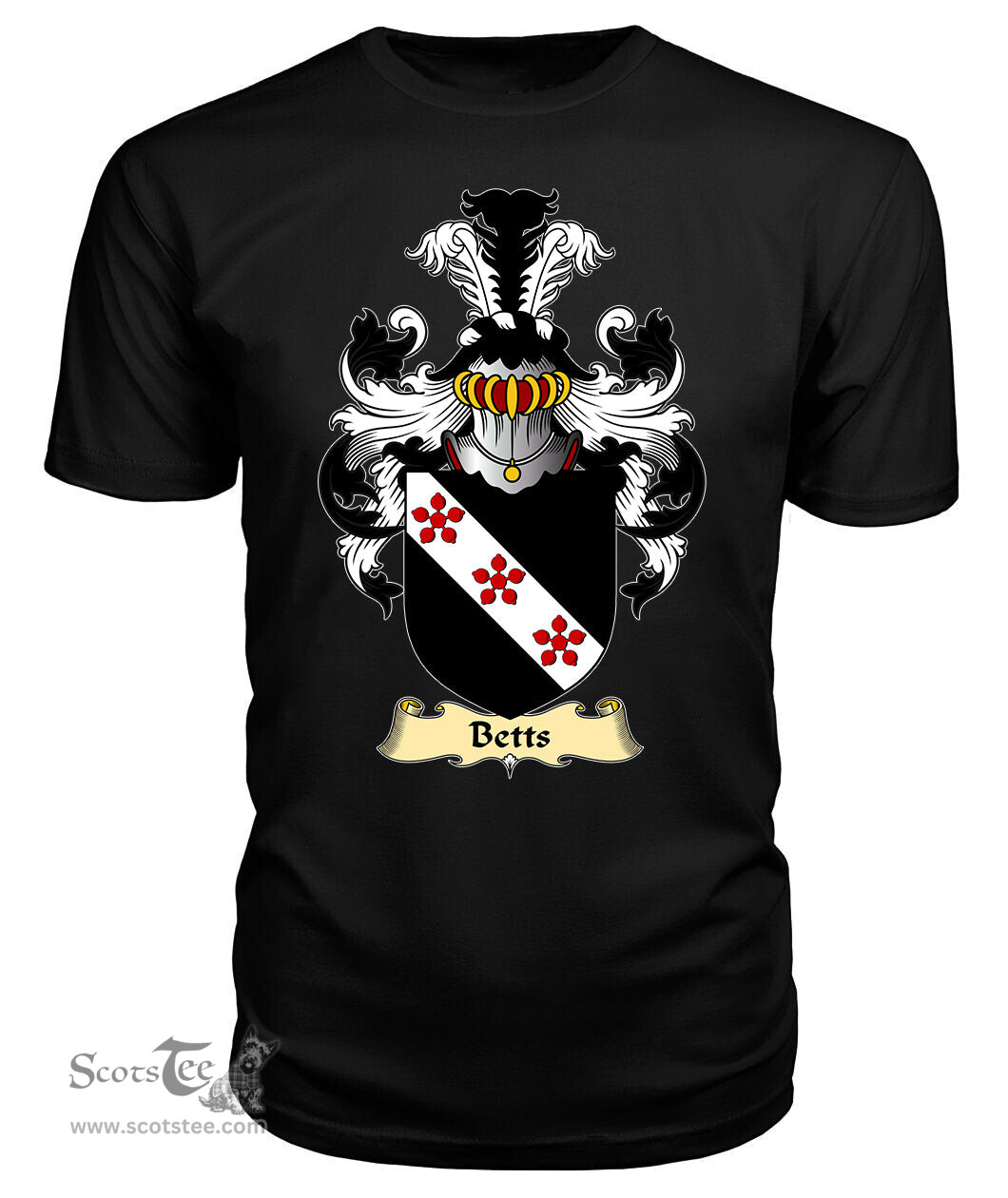 ScotsTee Betts Coat Of Arms Family Crest England V23 T Shirt
