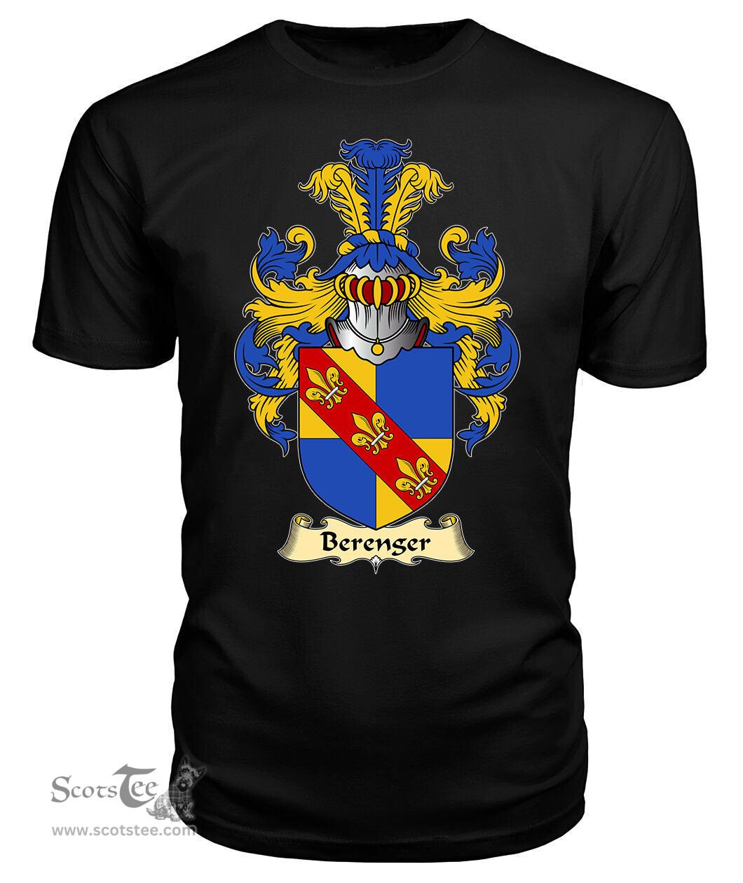 ScotsTee Berenger or Beringer Coat Of Arms Family Crest England V23 T Shirt