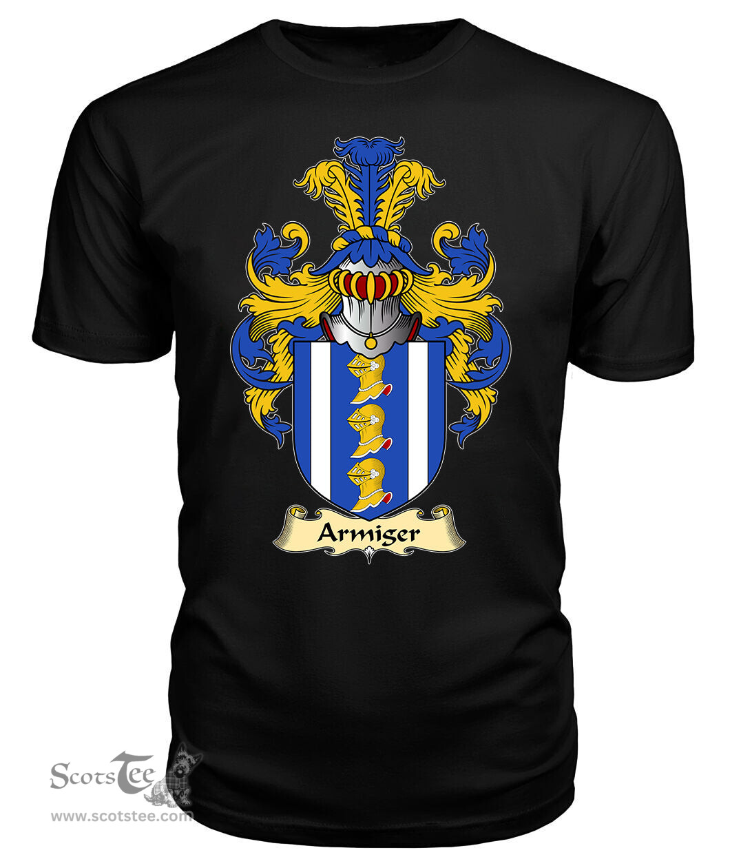 ScotsTee Armiger Coat Of Arms Family Crest England V23 T Shirt