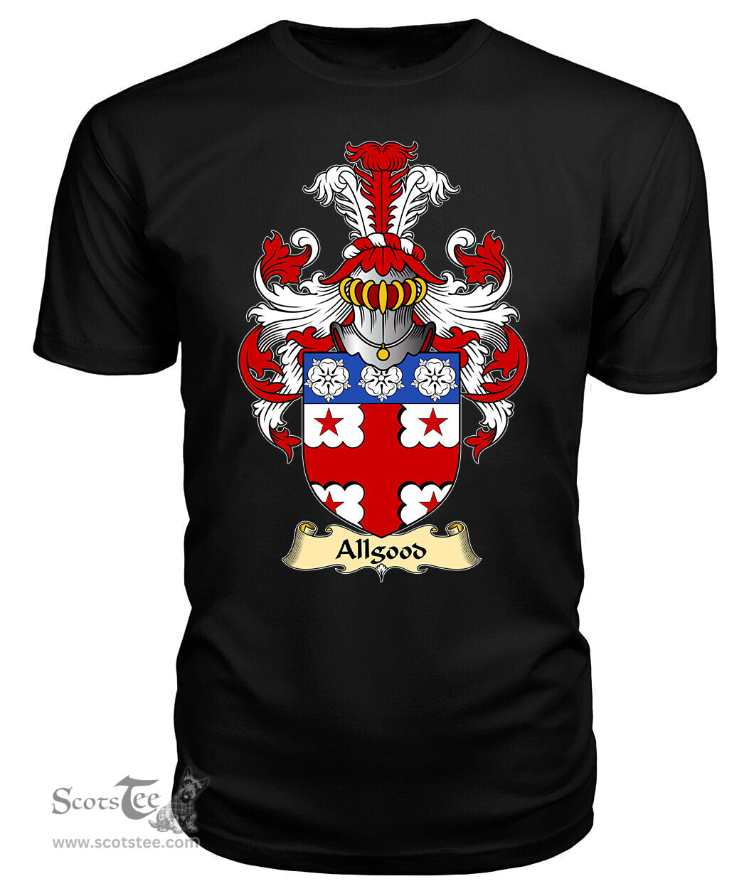 ScotsTee Allgood Coat Of Arms Family Crest England V23 T Shirt