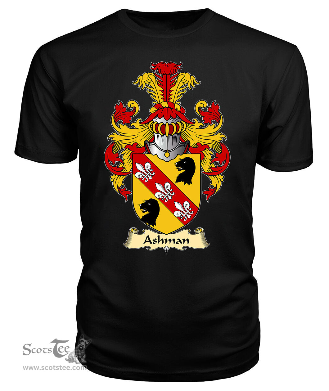 ScotsTee Ashman Coat Of Arms Family Crest England V23 T Shirt