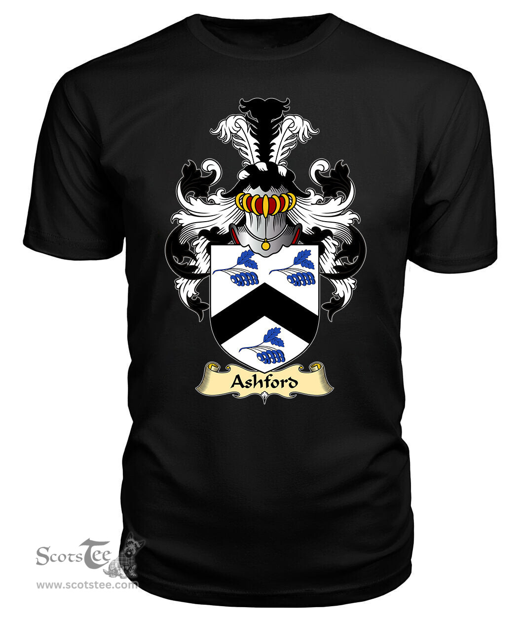 ScotsTee Ashford Coat Of Arms Family Crest England V23 T Shirt