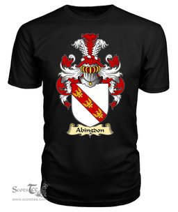 ScotsTee Abingdon or Abington Coat Of Arms Family Crest England V23 T Shirt