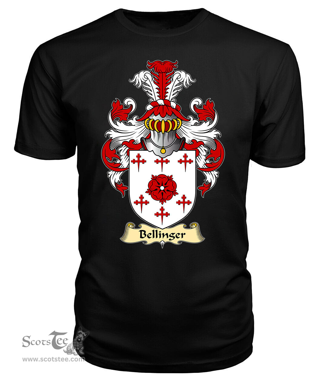 ScotsTee Bellinger Coat Of Arms Family Crest England V23 T Shirt