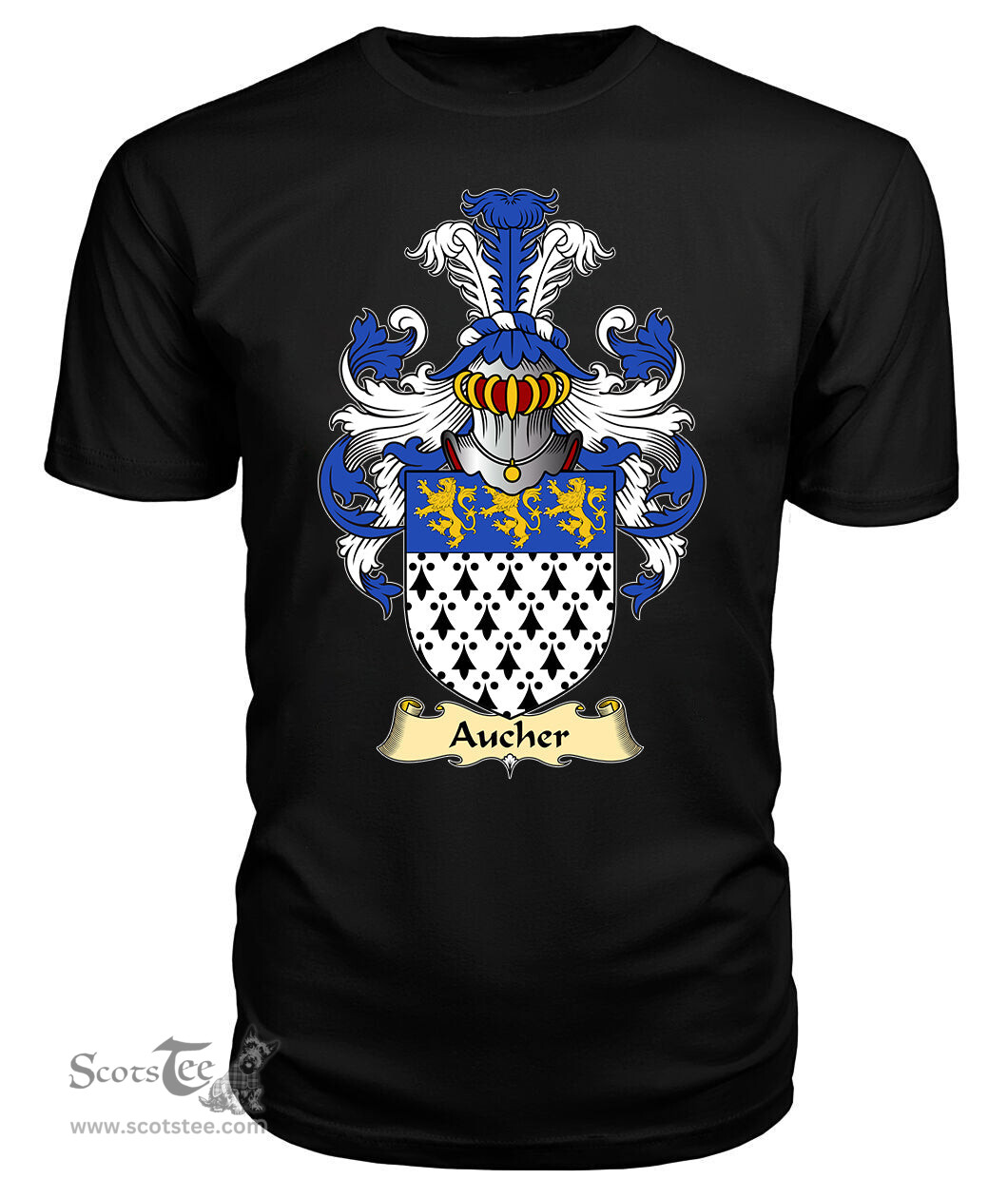 ScotsTee Aucher Coat Of Arms Family Crest England V23 T Shirt