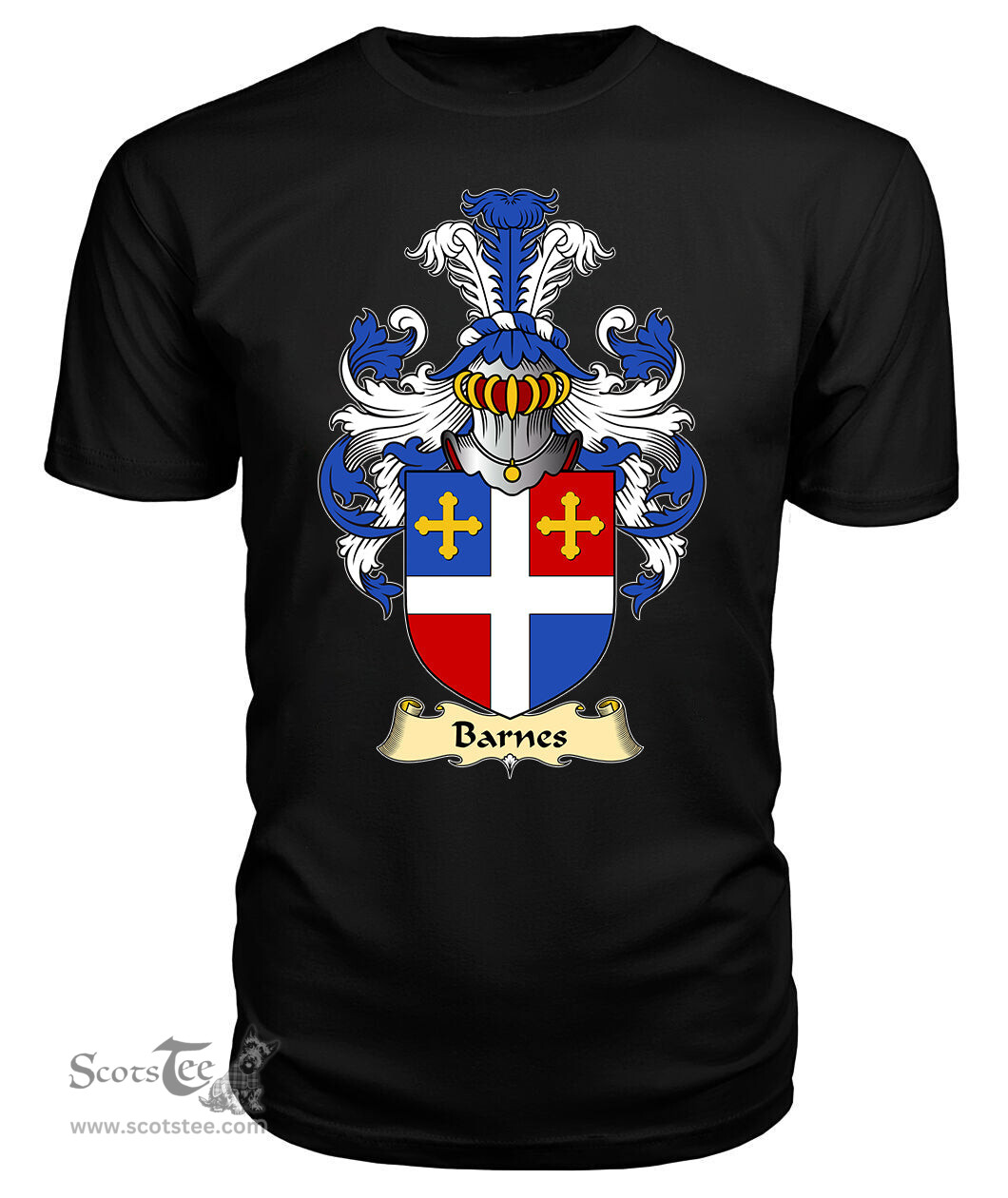 ScotsTee Barnes I Coat Of Arms Family Crest England V23 T Shirt