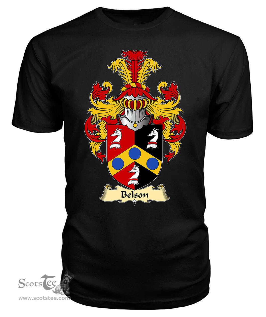 ScotsTee Belson Coat Of Arms Family Crest England V23 T Shirt