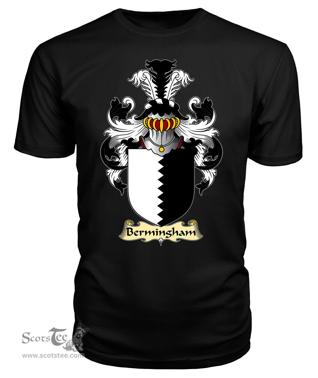 ScotsTee Bermingham Coat Of Arms Family Crest England V23 T Shirt