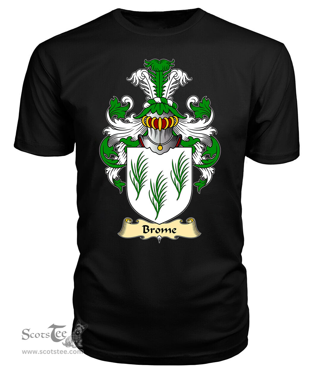 ScotsTee Brome Coat Of Arms Family Crest England V23 T Shirt