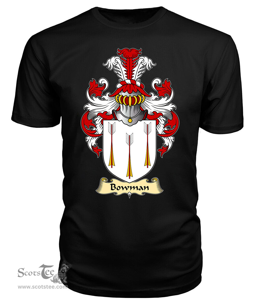 ScotsTee Bowman II Coat Of Arms Family Crest England V23 T Shirt