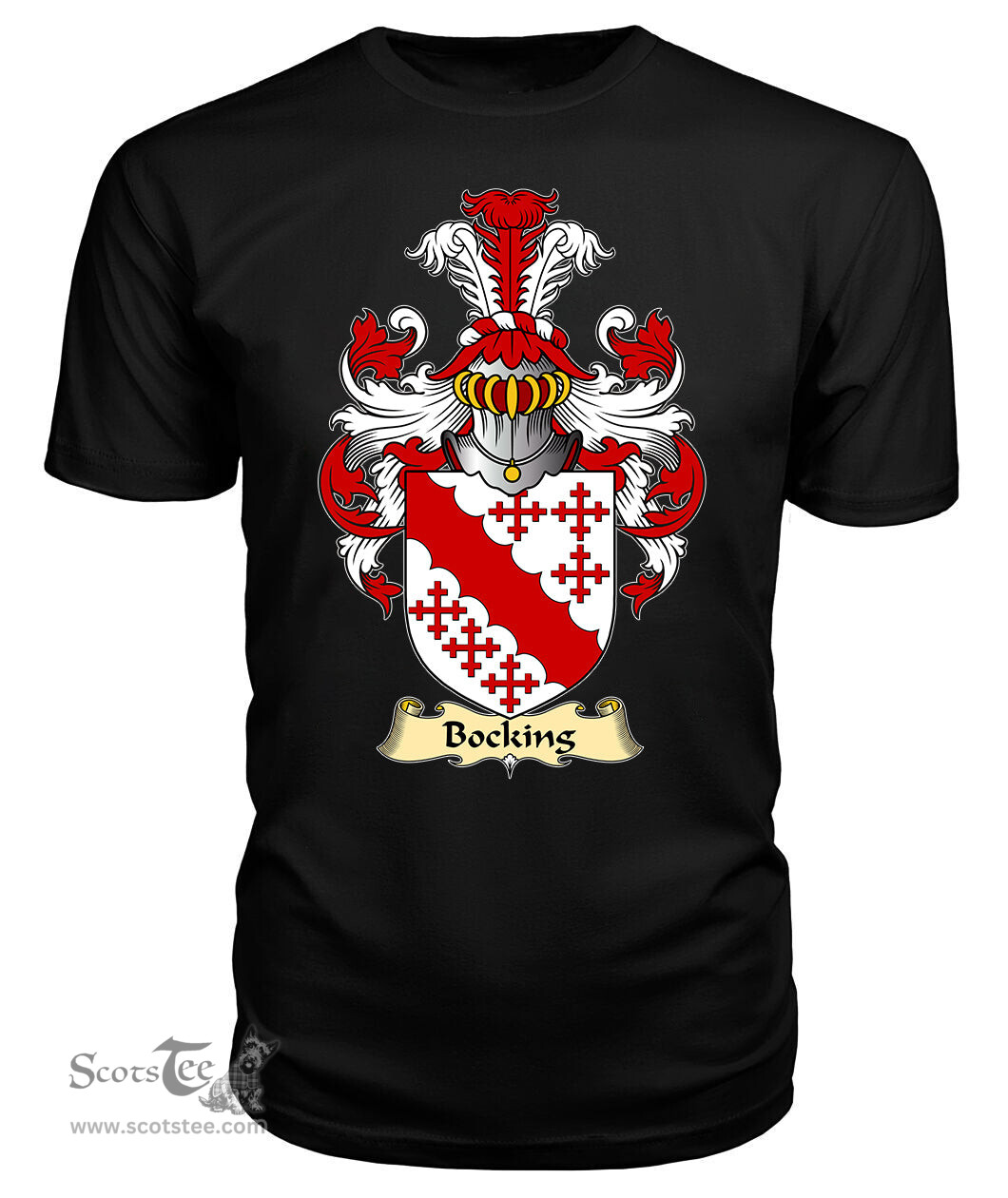 ScotsTee Bocking Coat Of Arms Family Crest England V23 T Shirt