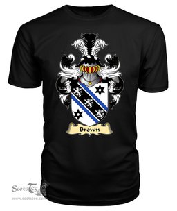 ScotsTee Brown Coat Of Arms Family Crest England V23 T Shirt