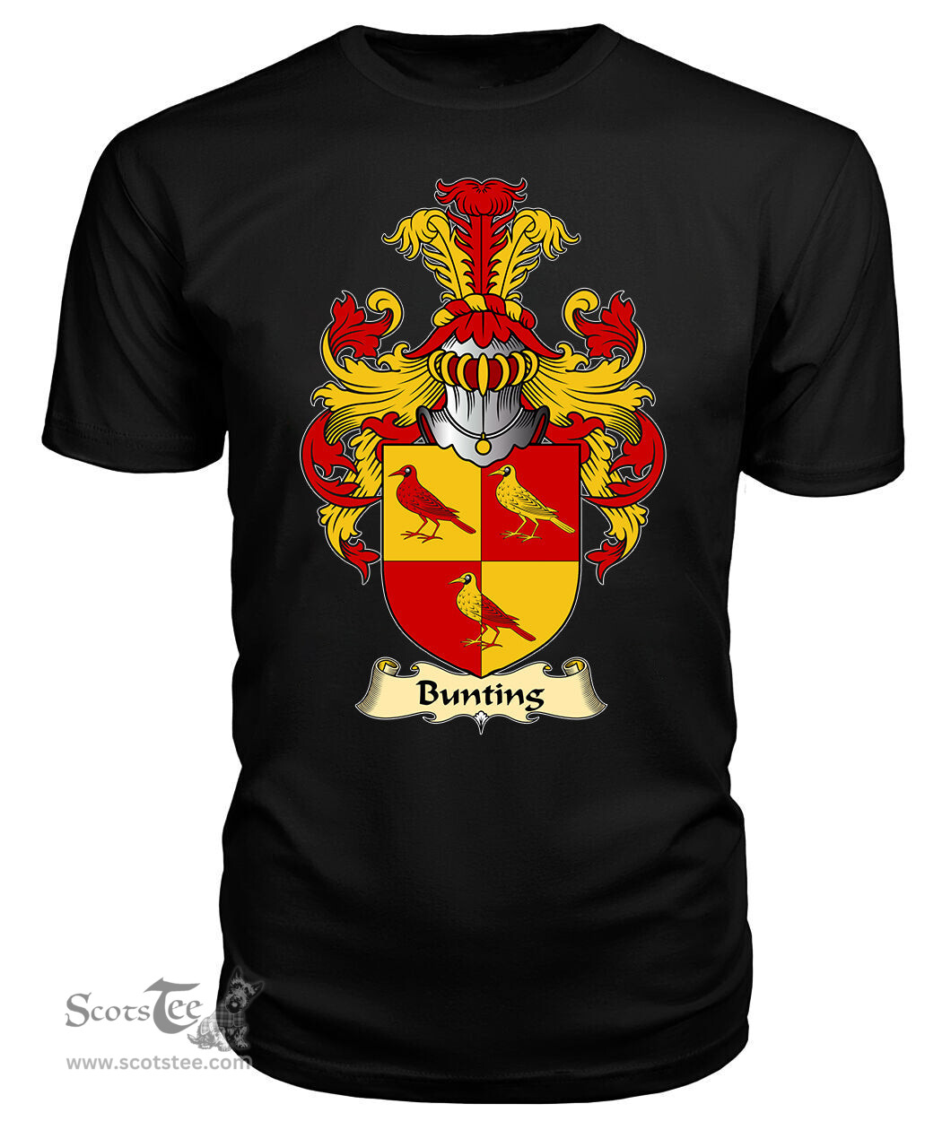 ScotsTee Bunting Coat Of Arms Family Crest England V23 T Shirt