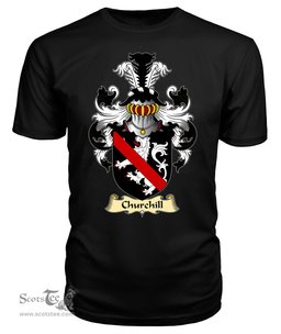 ScotsTee Churchill Coat Of Arms Family Crest England V23 T Shirt