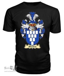 ScotsTee Blondel or Blundell Coat Of Arms Family Crest England V23 T Shirt