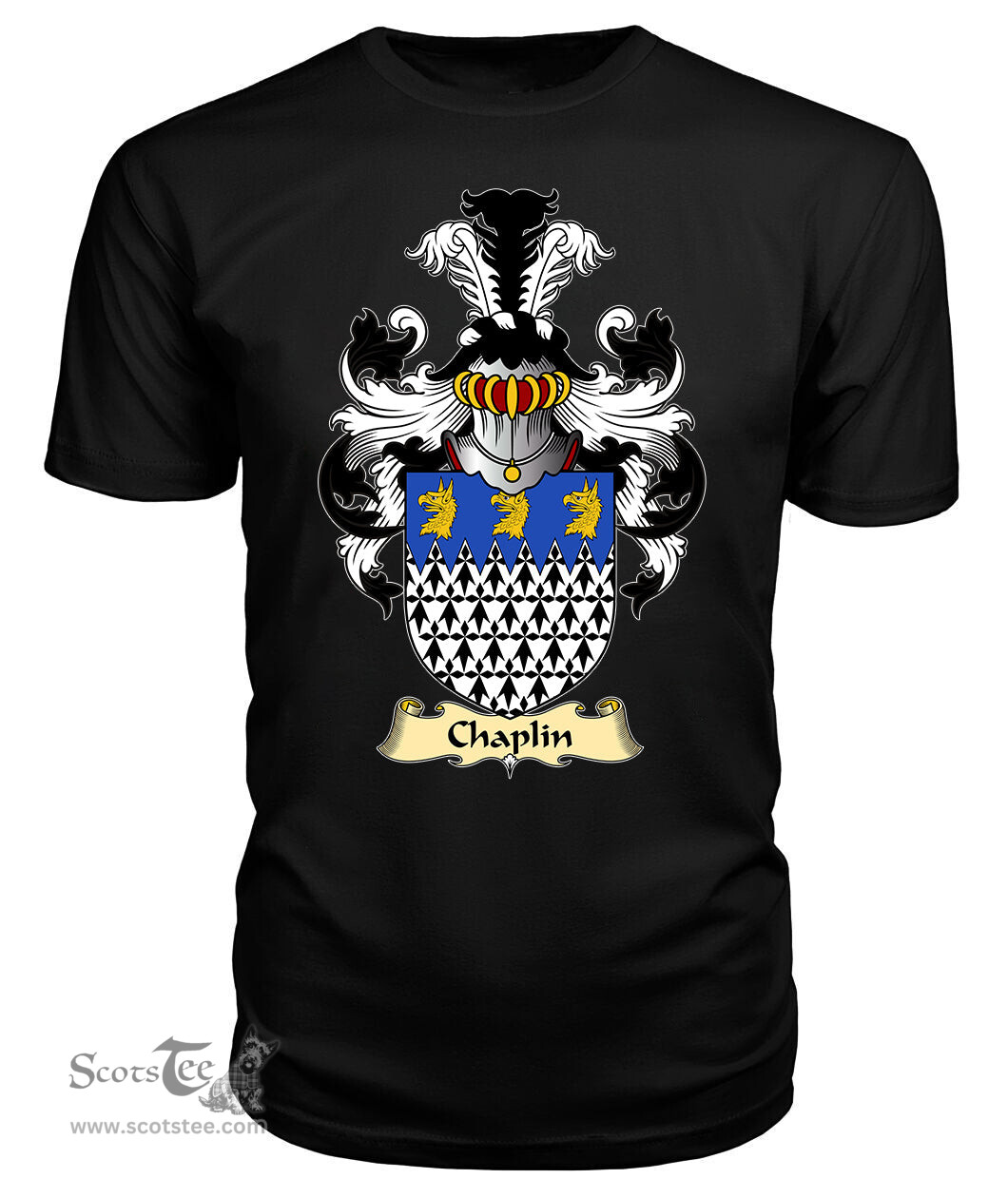 ScotsTee Chaplin Coat Of Arms Family Crest England V23 T Shirt