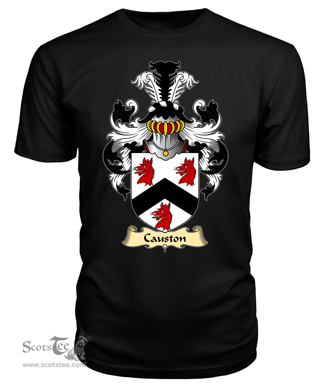 ScotsTee Causton Coat Of Arms Family Crest England V23 T Shirt