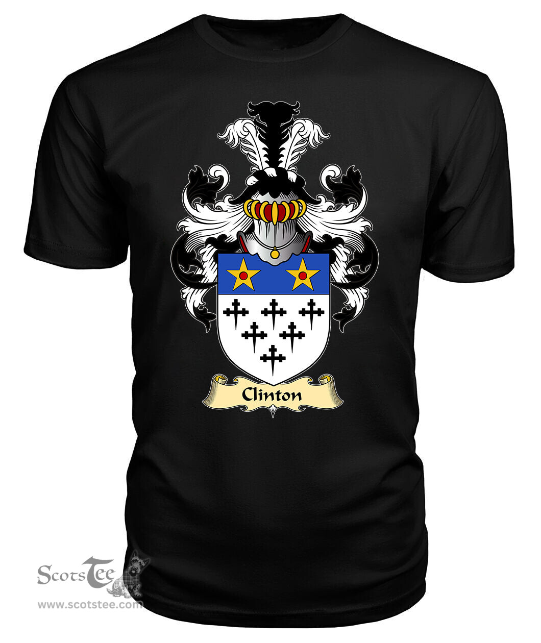 ScotsTee Clinton Coat Of Arms Family Crest England V23 T Shirt