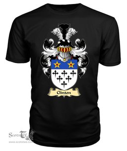 ScotsTee Clinton Coat Of Arms Family Crest England V23 T Shirt