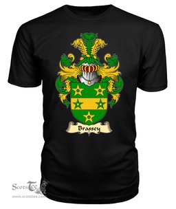 ScotsTee Brassey or Brassy Coat Of Arms Family Crest England V23 T Shirt