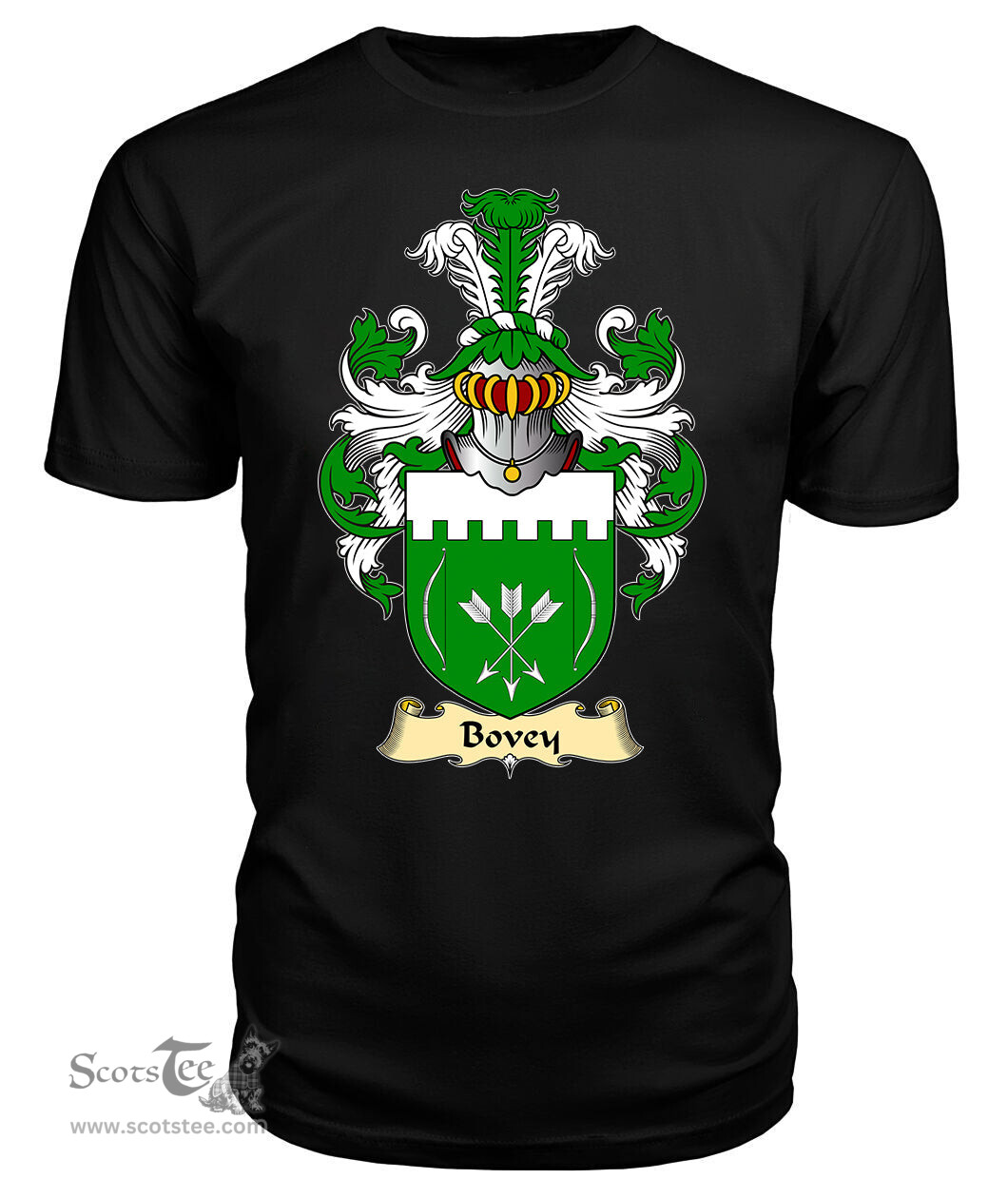 ScotsTee Bovey Coat Of Arms Family Crest England V23 T Shirt