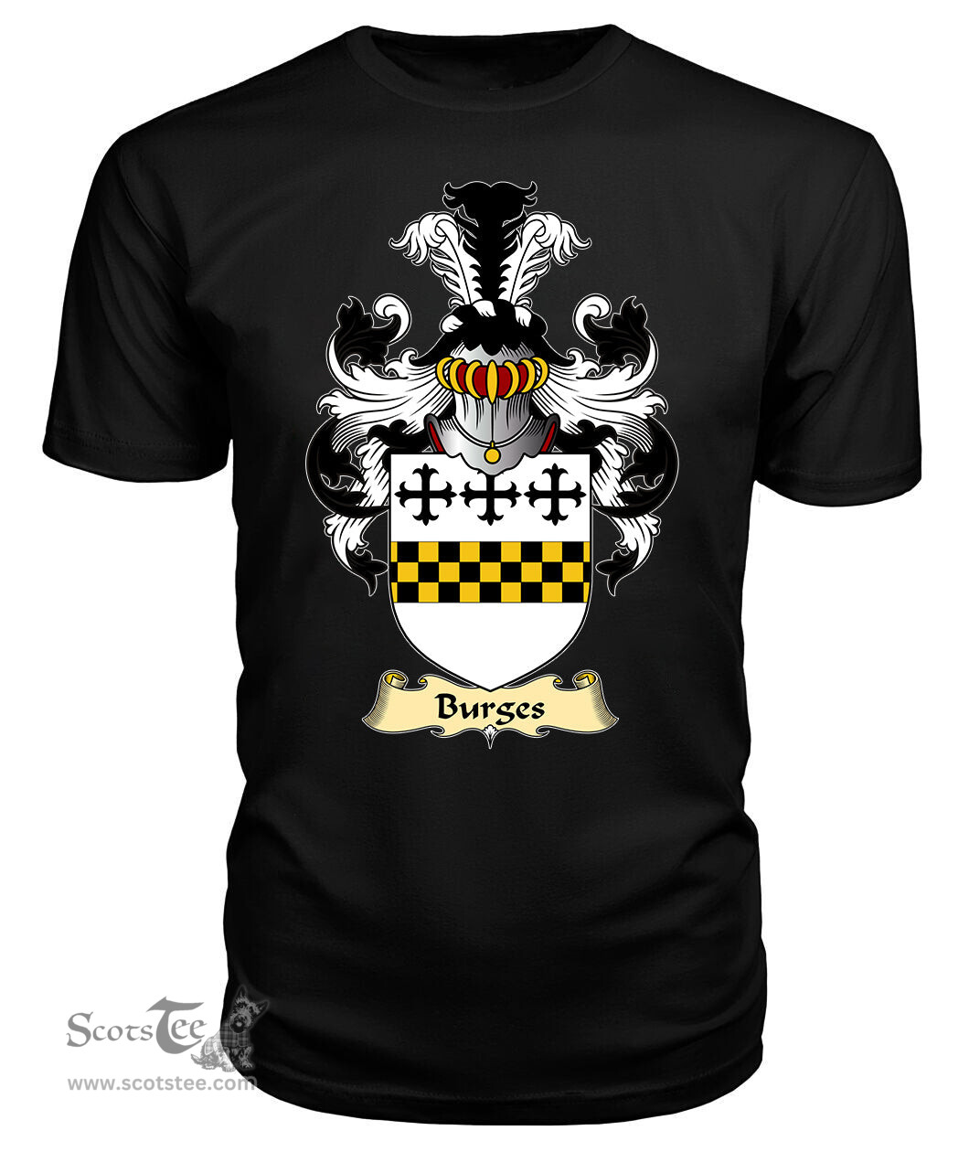 ScotsTee Burges Coat Of Arms Family Crest England V23 T Shirt