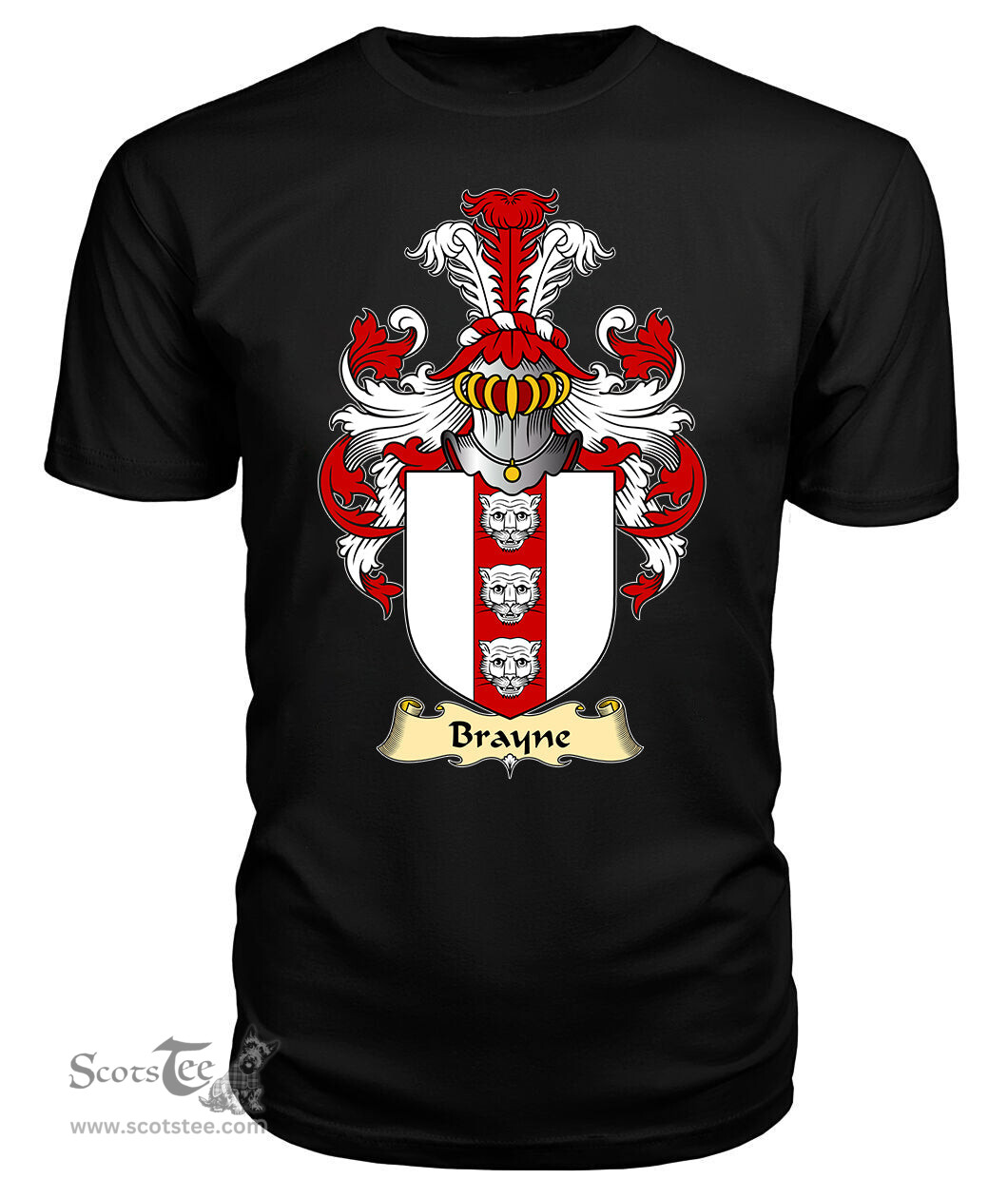 ScotsTee Brayne Coat Of Arms Family Crest England V23 T Shirt