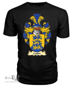 ScotsTee Catlin Coat Of Arms Family Crest England V23 T Shirt