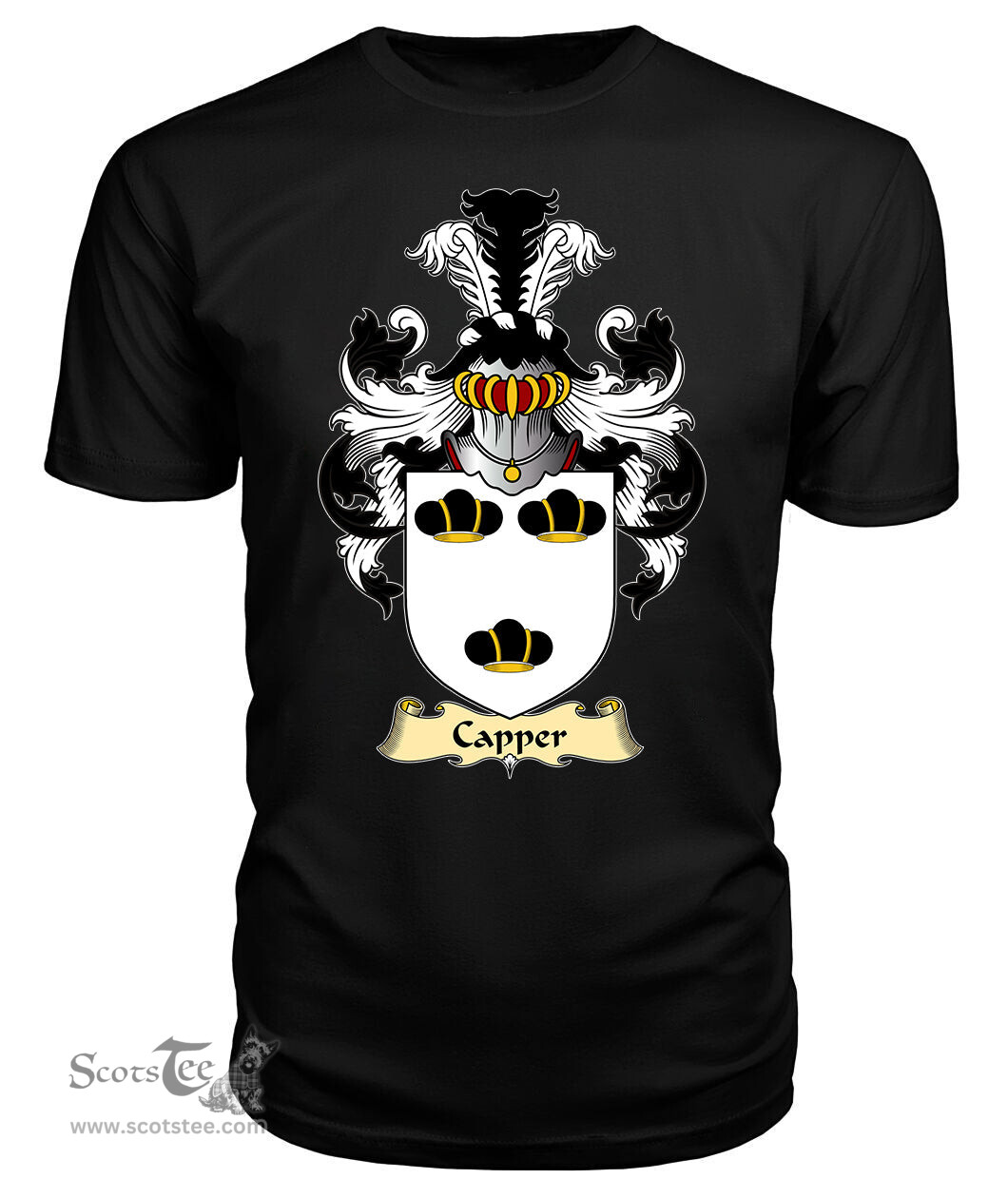 ScotsTee Capper Coat Of Arms Family Crest England V23 T Shirt
