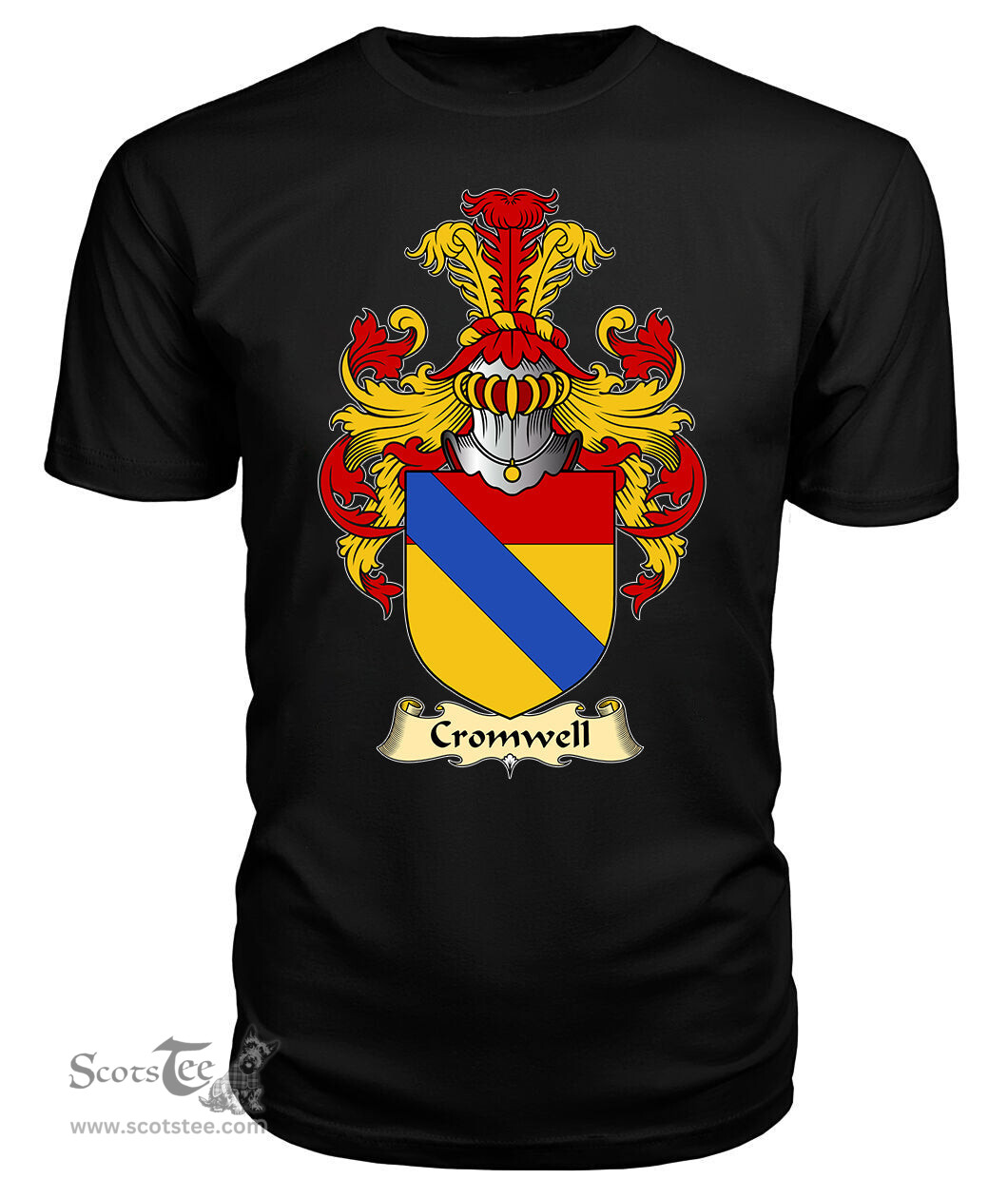 ScotsTee Cromwell Coat Of Arms Family Crest England V23 T Shirt