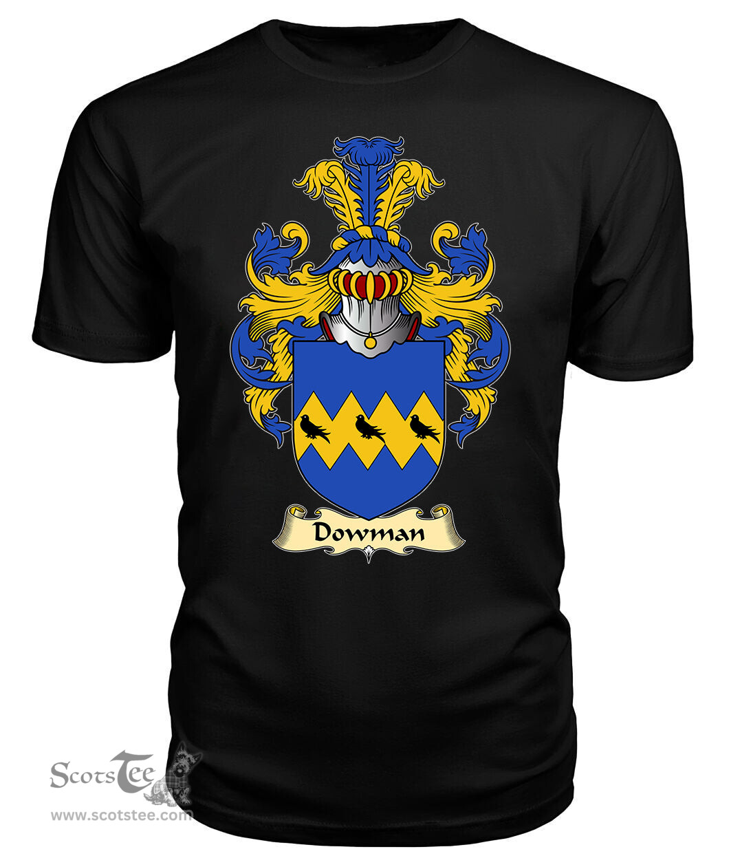 ScotsTee Dowman Coat Of Arms Family Crest England V23 T Shirt