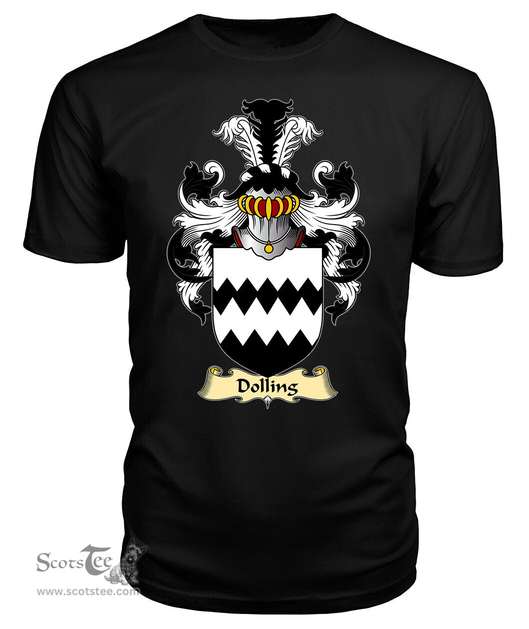ScotsTee Dolling Coat Of Arms Family Crest England V23 T Shirt