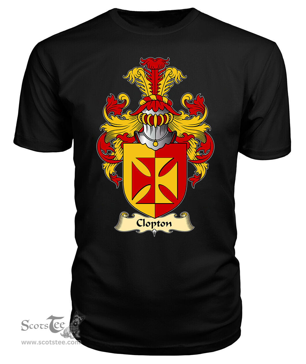 ScotsTee Clopton Coat Of Arms Family Crest England V23 T Shirt