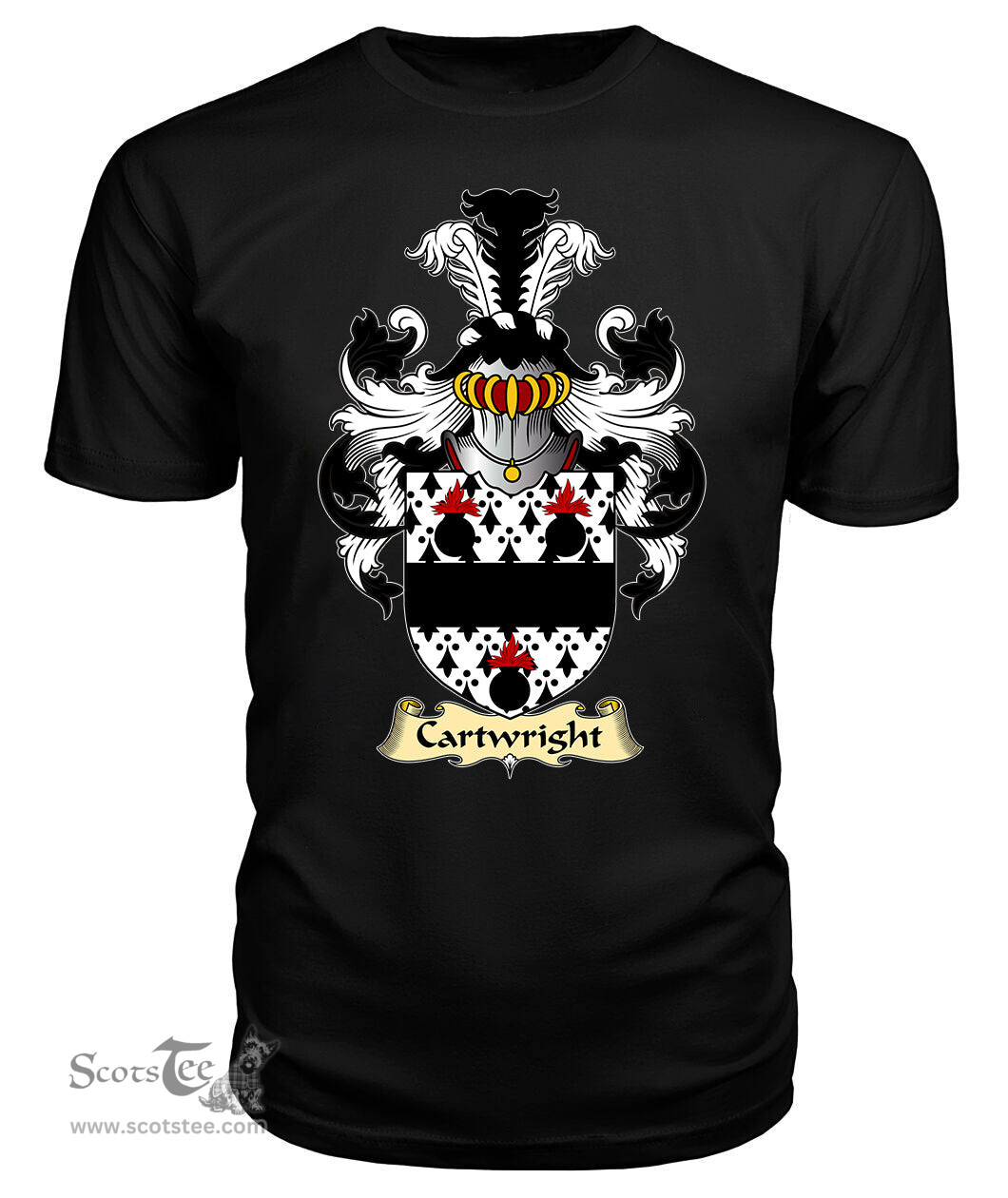 ScotsTee Cartwright Coat Of Arms Family Crest England V23 T Shirt
