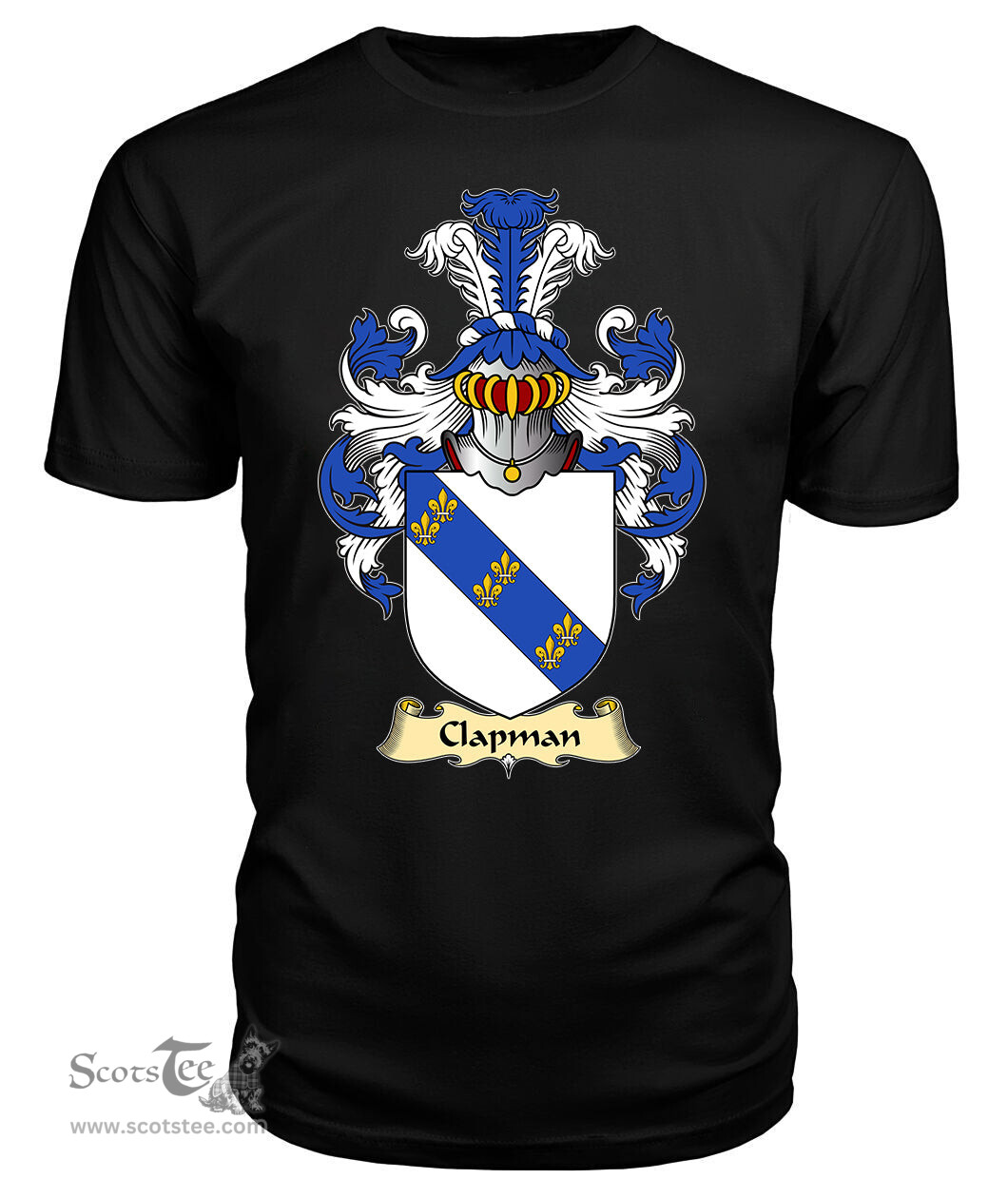 ScotsTee Clapman Coat Of Arms Family Crest England V23 T Shirt