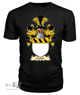 ScotsTee Corbin or Corben Coat Of Arms Family Crest England V23 T Shirt