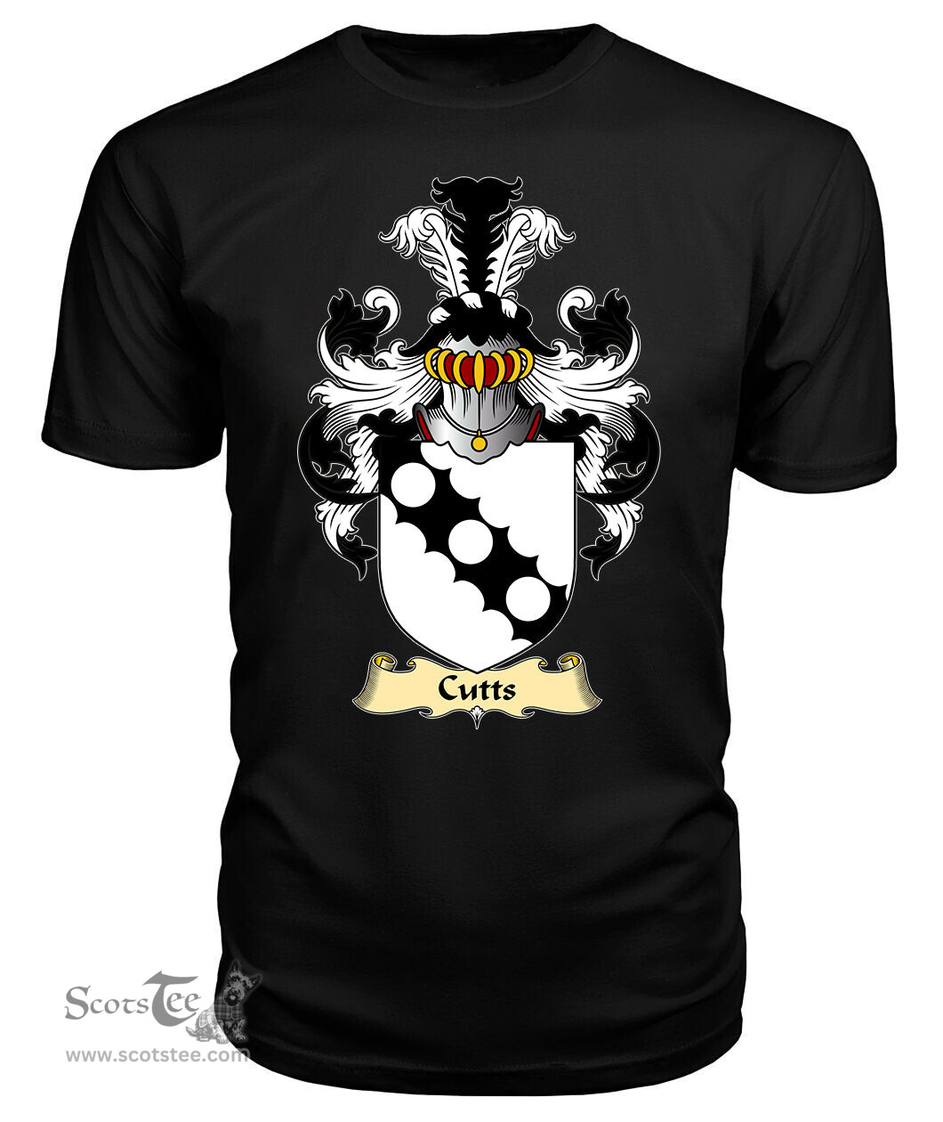 ScotsTee Cutts Coat Of Arms Family Crest England V23 T Shirt