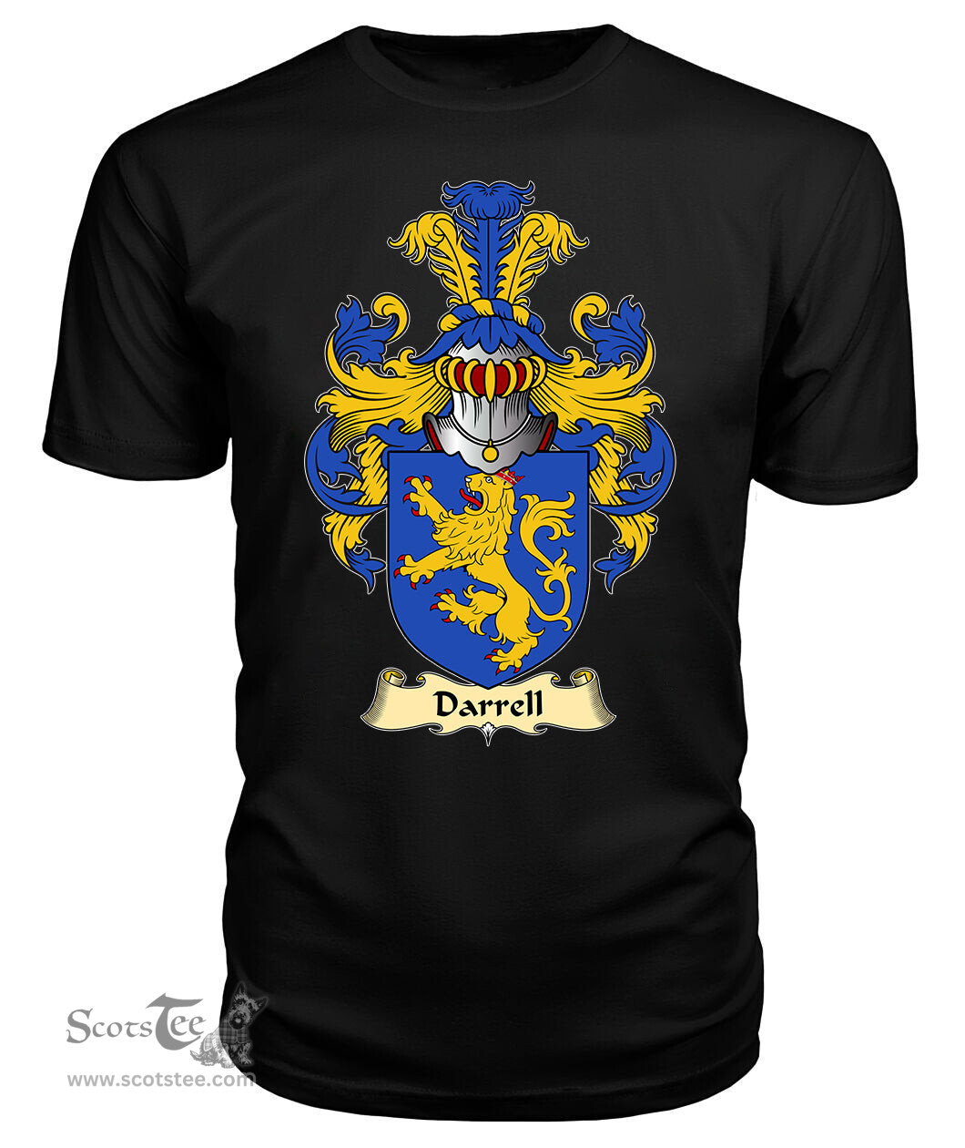 ScotsTee Darrell Coat Of Arms Family Crest England V23 T Shirt