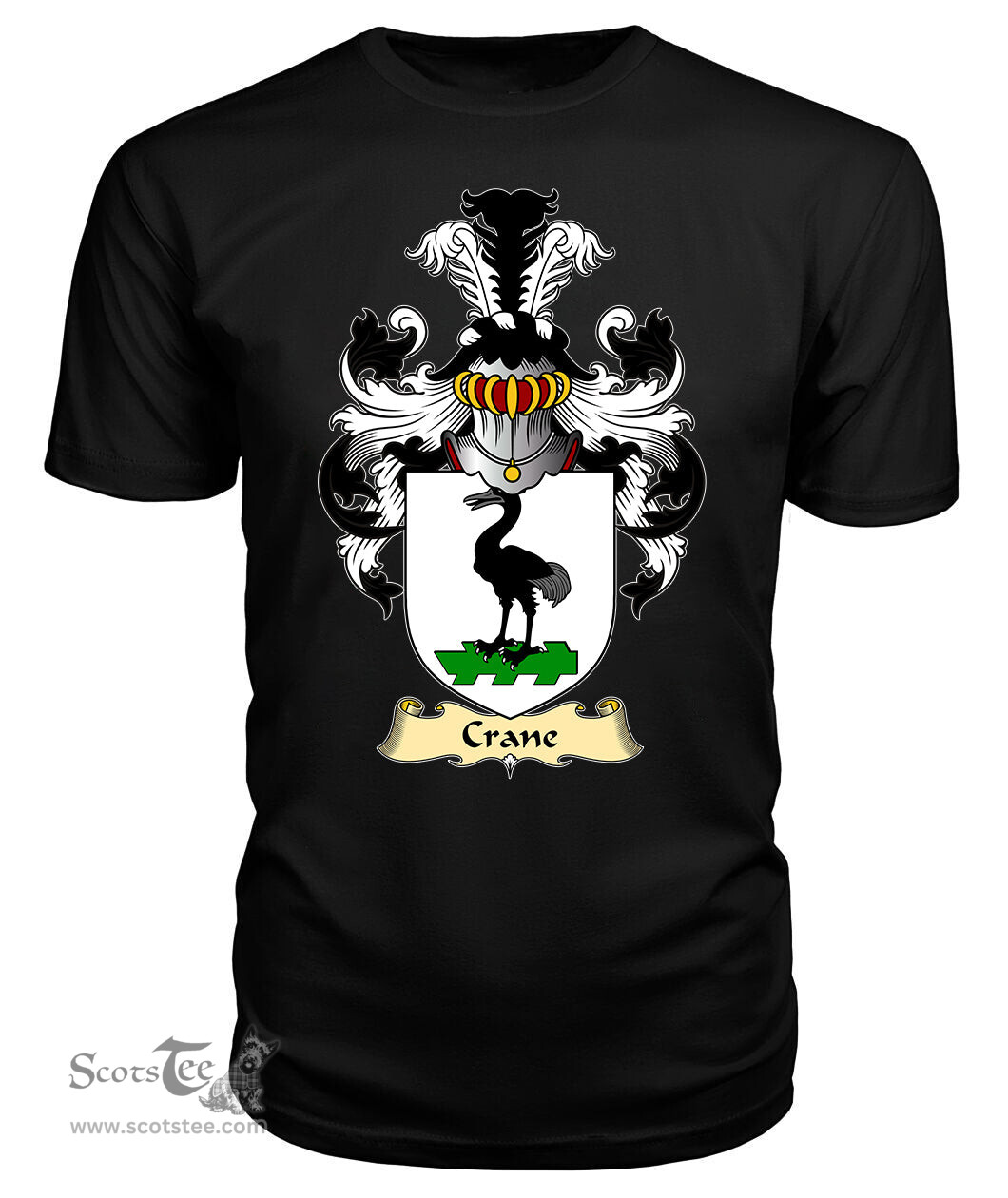 ScotsTee Crane I Coat Of Arms Family Crest England V23 T Shirt