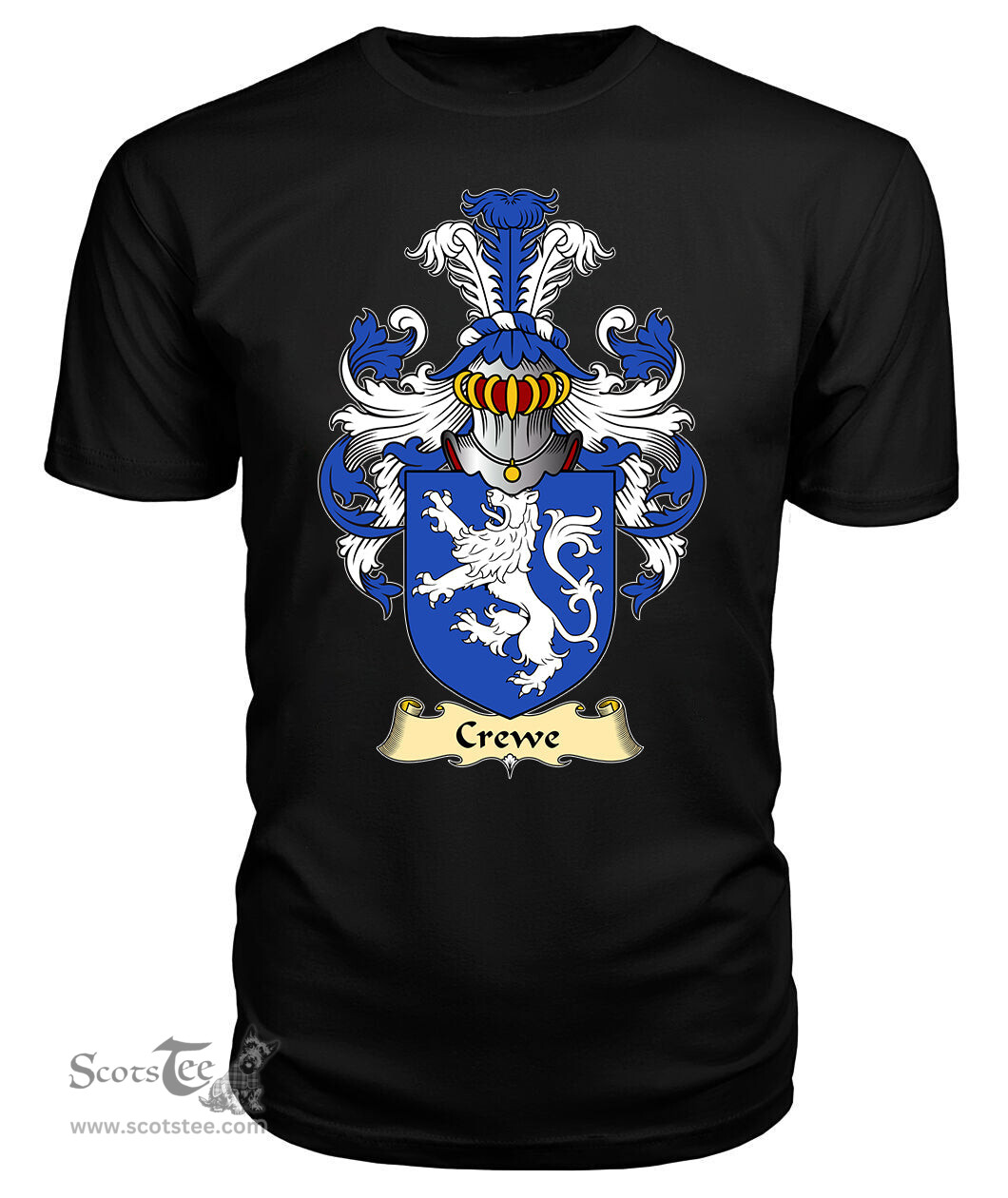 ScotsTee Crewe Coat Of Arms Family Crest England V23 T Shirt