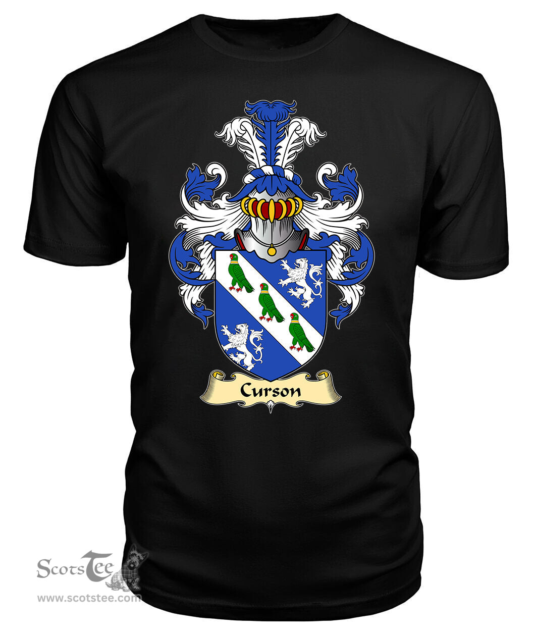 ScotsTee Curson Coat Of Arms Family Crest England V23 T Shirt