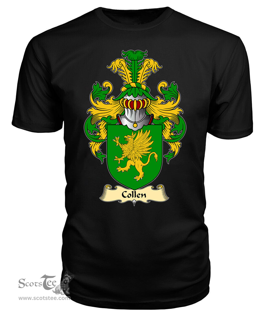 ScotsTee Collen or Collings Coat Of Arms Family Crest England V23 T Shirt
