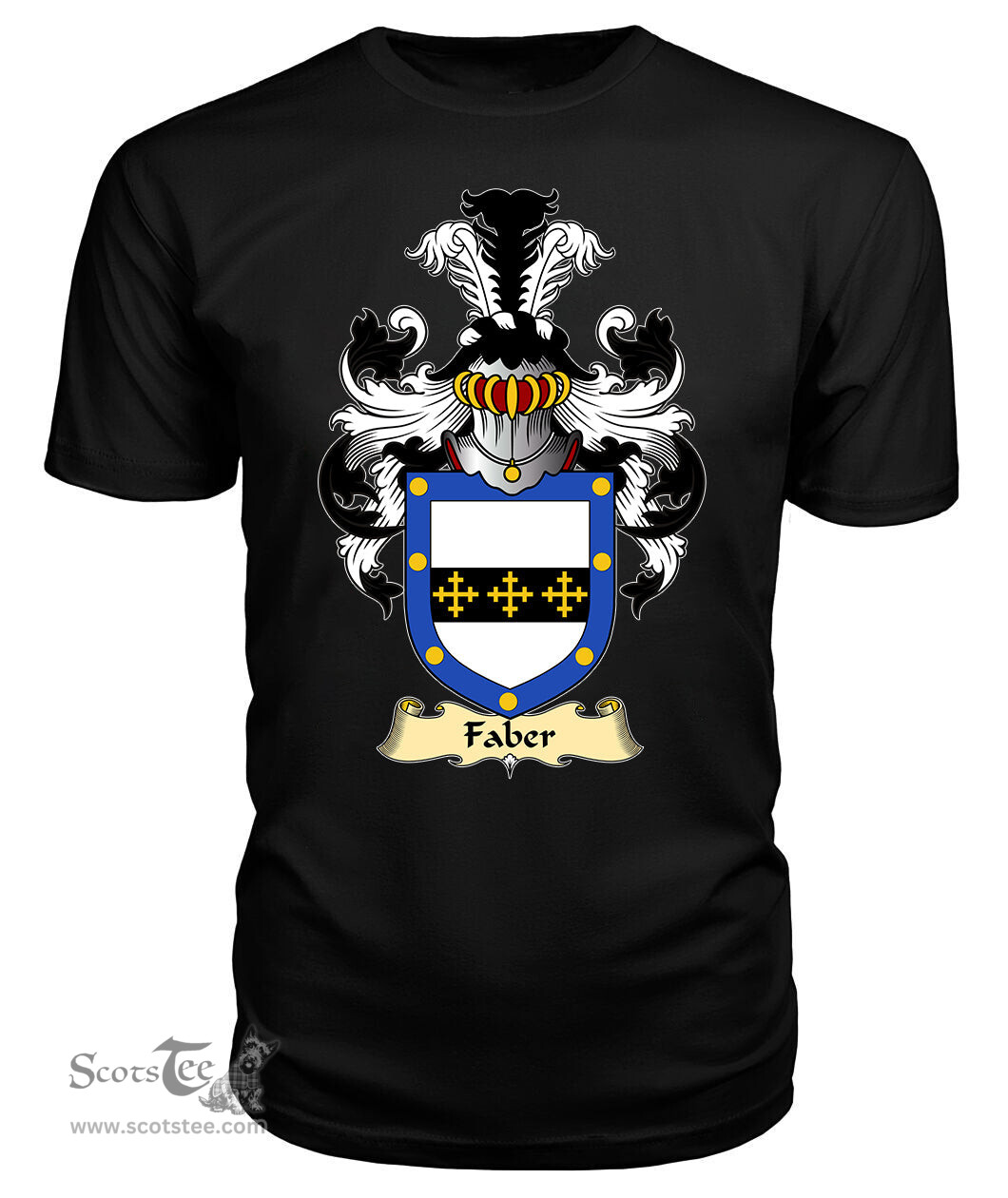 ScotsTee Faber Coat Of Arms Family Crest England V23 T Shirt