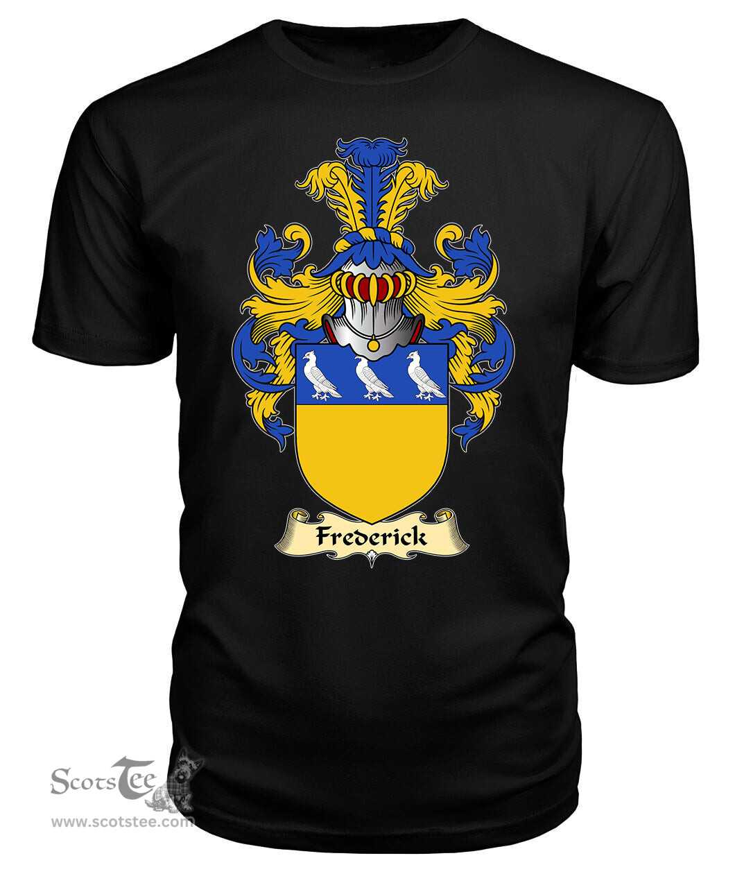 ScotsTee Frederick Coat Of Arms Family Crest England V23 T Shirt