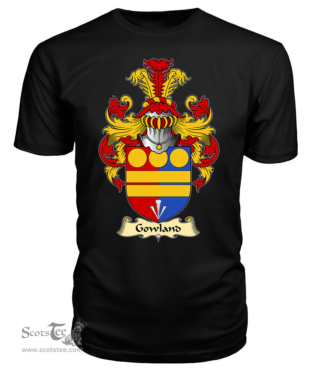 ScotsTee Gowland Coat Of Arms Family Crest England V23 T Shirt